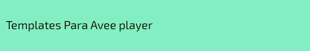 Templates Para Avee player
